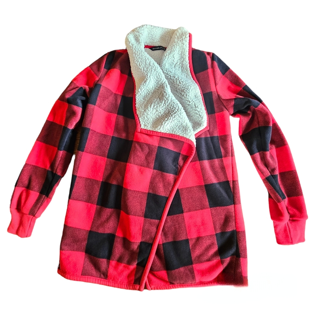 A&F Fleeze Buffalo Plaid Jacket